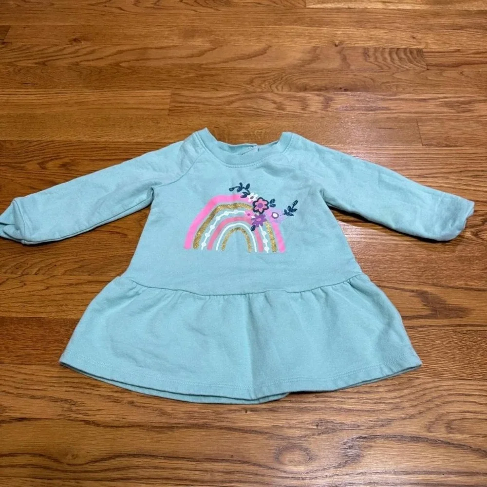 Koala Kids Baby Girl's 18M‎ Long Sleeve Rainbow Dress Cute Casual Outfit
